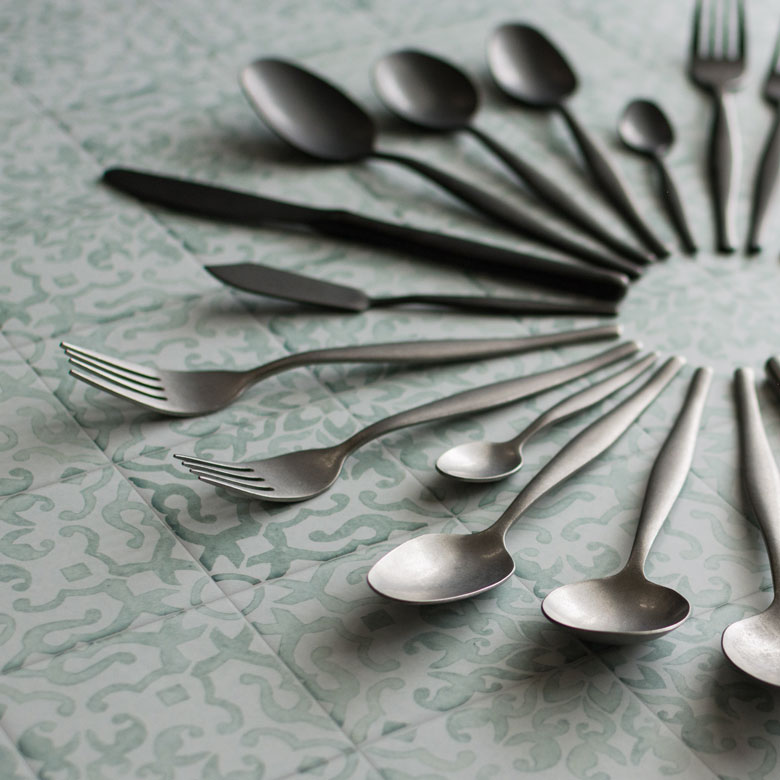 楽天市場】ディナーフォーク マット シルバー つや消し Velino