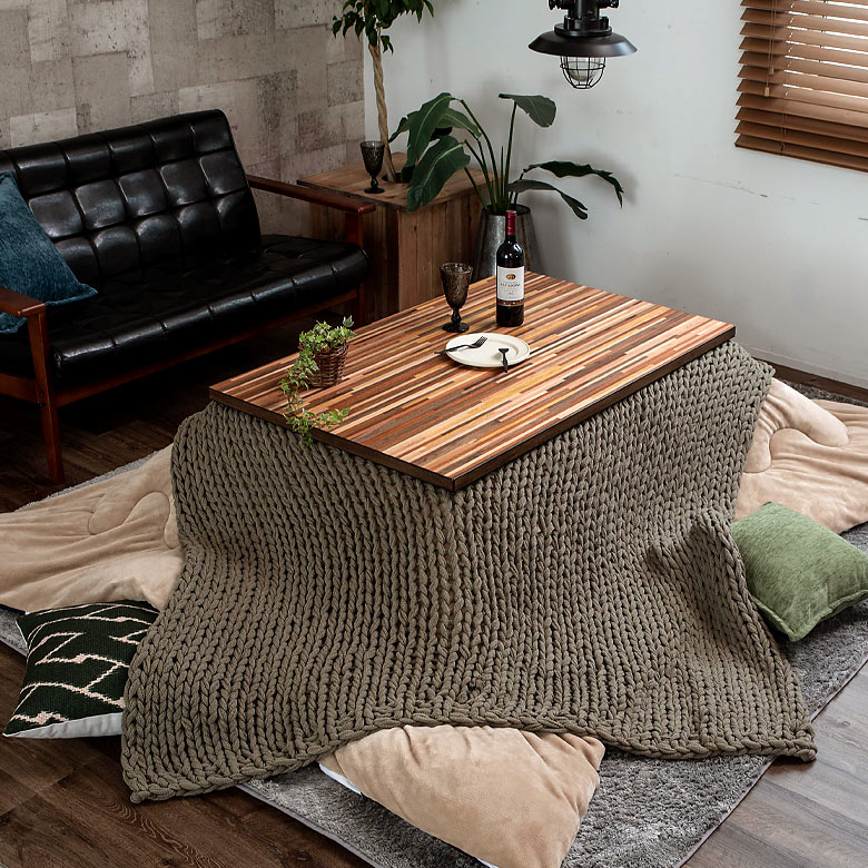 楽天市場】こたつ テーブル 長方形 120×75cm 木製 モザイク ミックス