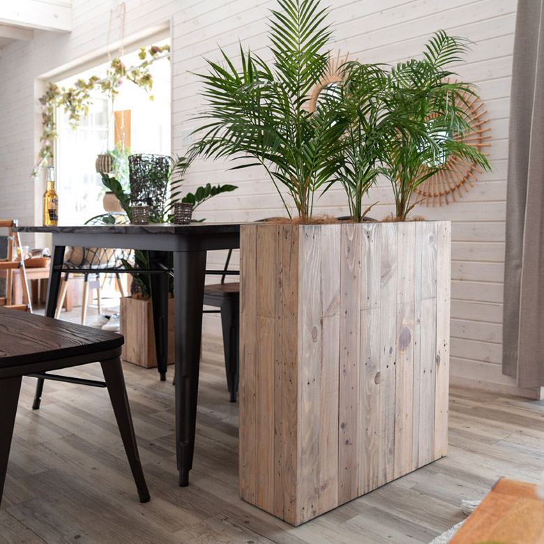 楽天市場】プランターカバー ウッドプランターボックス ウッド