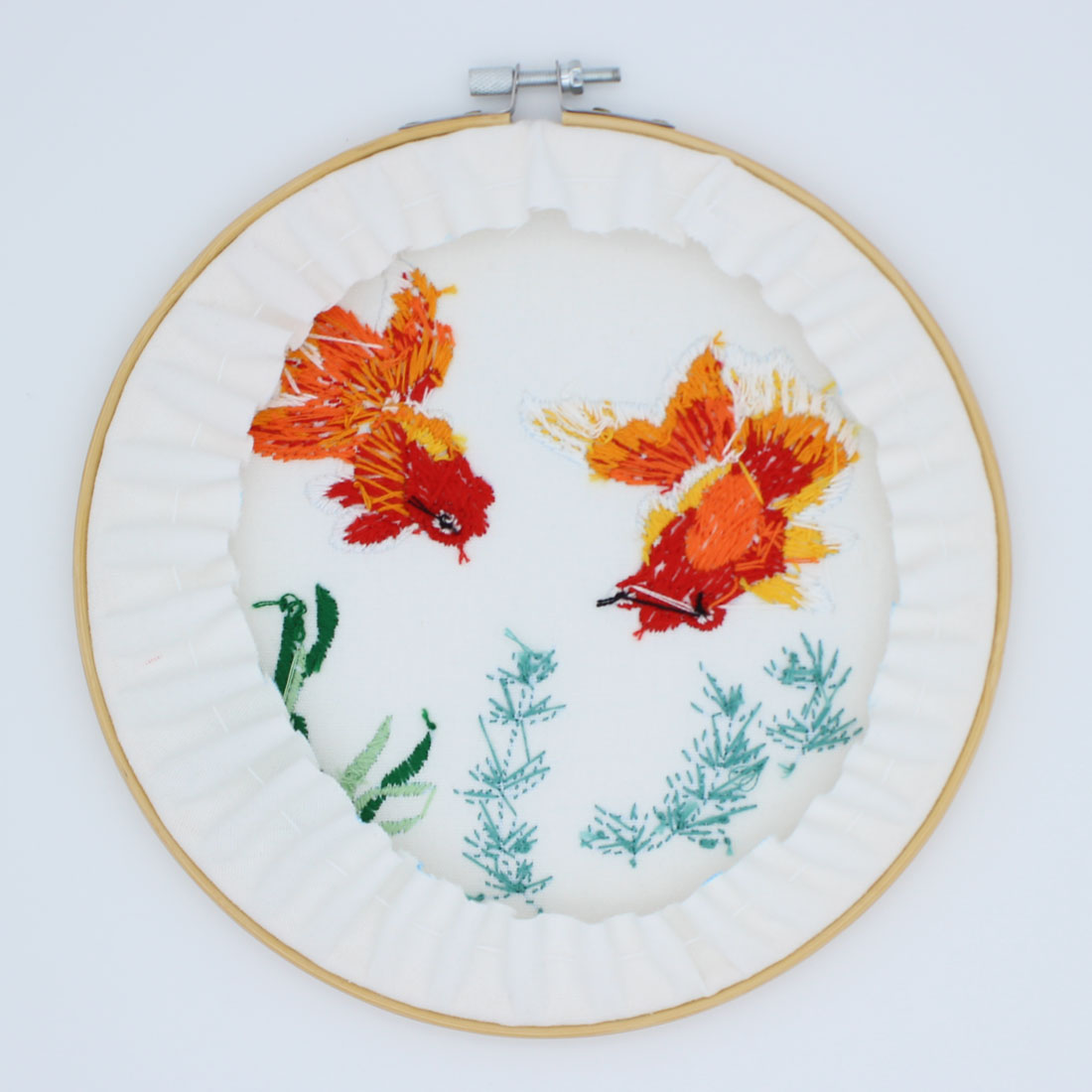 楽天市場】刺繍キット【金魚】【直径約20cm】【刺繍枠付き】sgy-1833-g