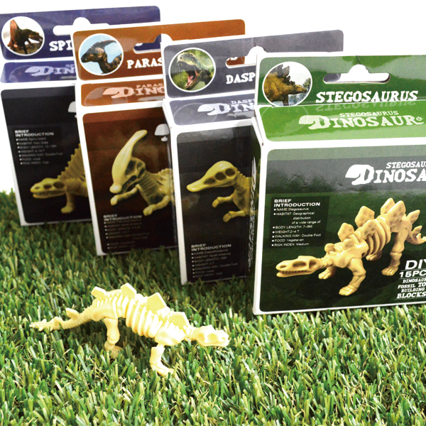 楽天市場】【景品 セット】【24個セット】くみたて化石恐竜 フィギュア