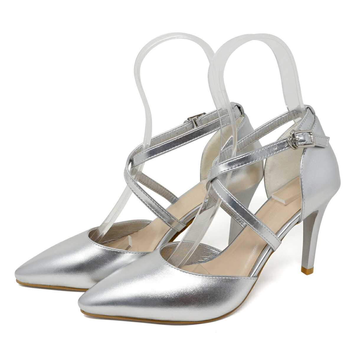 楽天市場】セパレートパンプス ポインテッドトゥ クロスストラップ