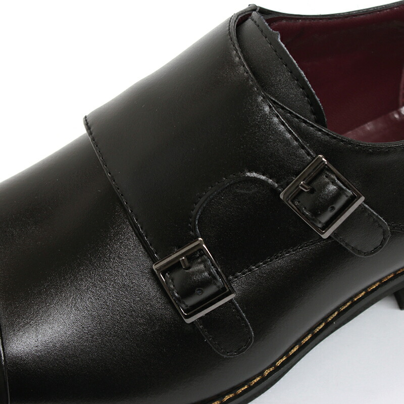 楽天市場】ビジネスシューズ メンズ 本革 黒 ダブル モンクストラップ