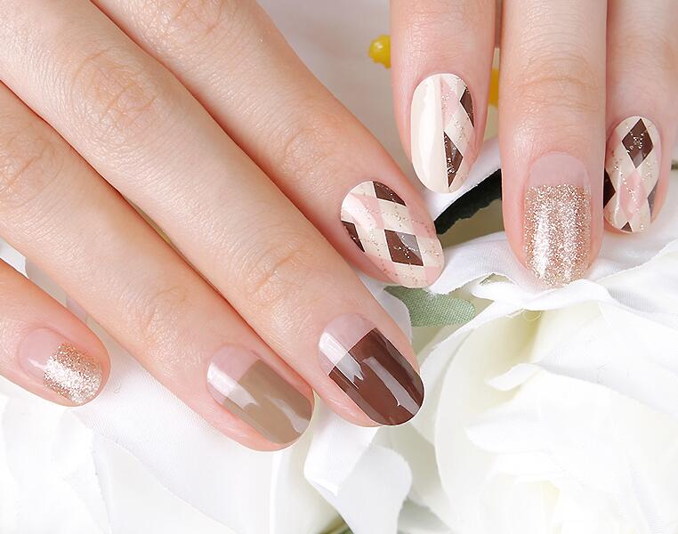 楽天市場】ネイルシール 貼るだけ アーガイル 秋 冬 色 簡単