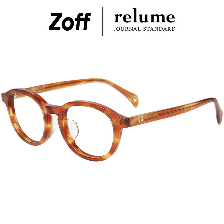 楽天市場】|ボストン型 メガネ（ブラウン（デミ柄）） Zoff JOURNAL