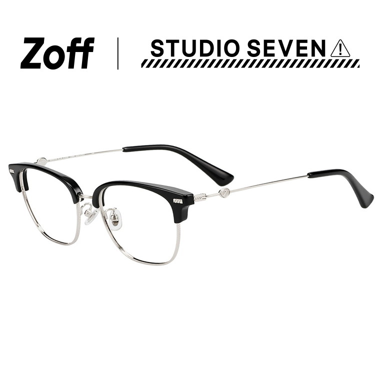 楽天市場】|Zoff STUDIO SEVEN ウェリントン型 メガネ (ブラック