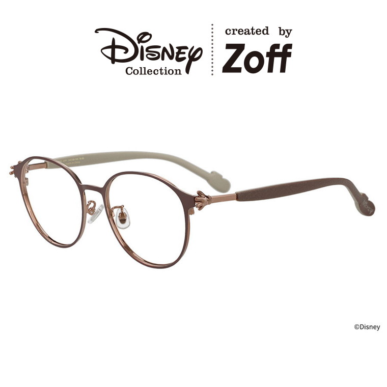 楽天市場】|Zoff Mickey & Friends Hands ボストン型 メガネ (ブラウン