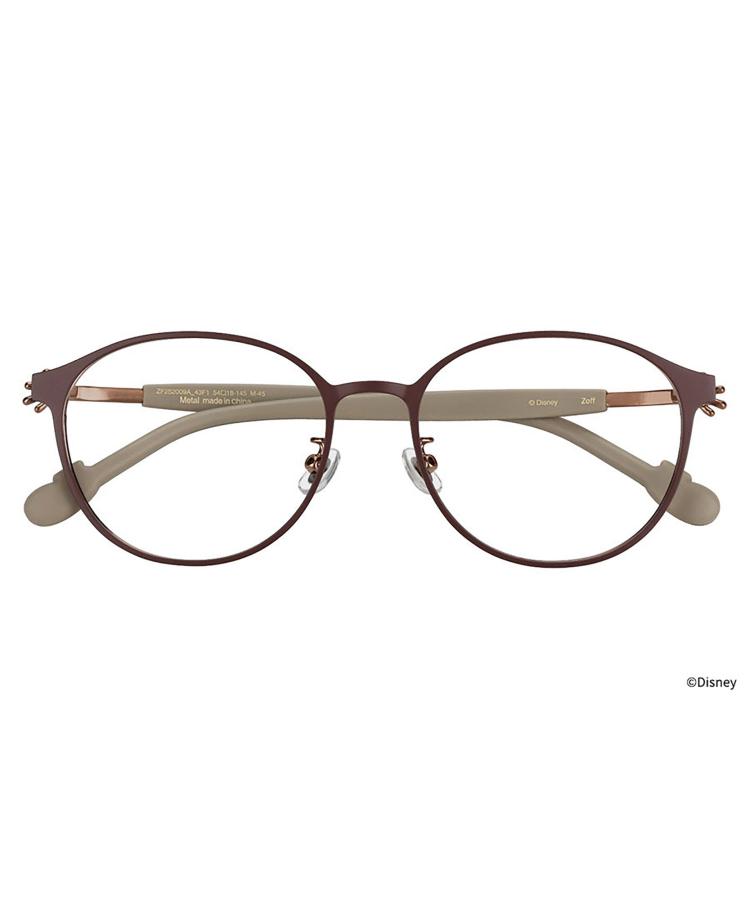 楽天市場】|Zoff Mickey & Friends Hands ボストン型 メガネ (ブラウン