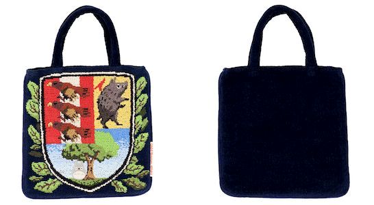 楽天市場】ジブリ美術館限定 紋章バッグ シェニール織(紺) となりの