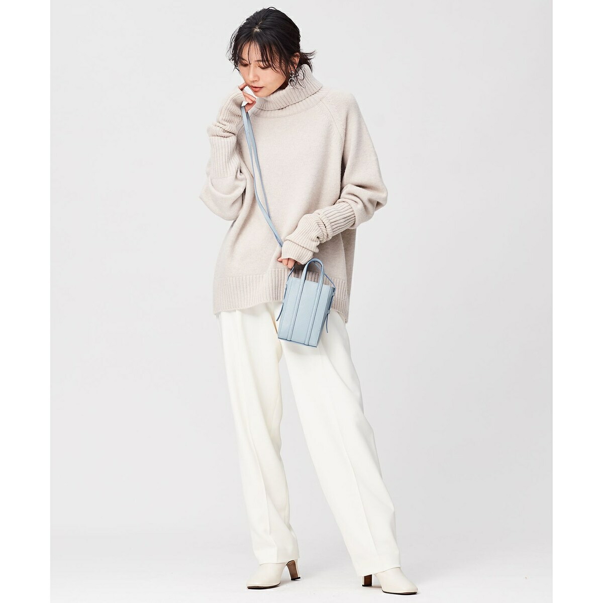 楽天市場】ウールカシミヤブレンドバルキー タートルネック ニット／23