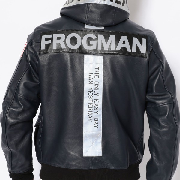 楽天市場】【直営店限定】フードレザージャケット フロッグマン