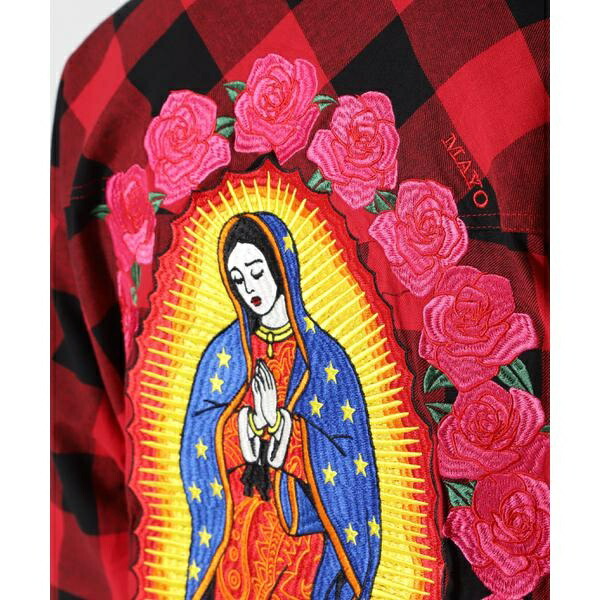 楽天市場】MAYO／メイヨー／Embroidery Maria Check Shirt／ロイヤル