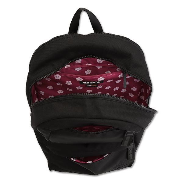 楽天市場】オールブラックシンプルロゴ リュックL／マリークワント