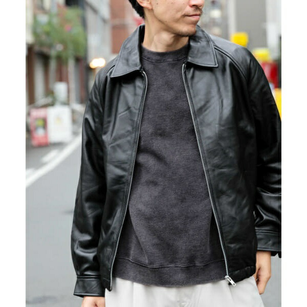 楽天市場】ラムレザー ZIP UP ジャケット／アイテムズ アーバン