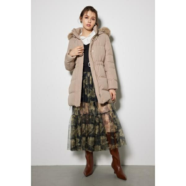 楽天市場】シャーリングゴムベルト付きシェイプダウンコート／リエンダ