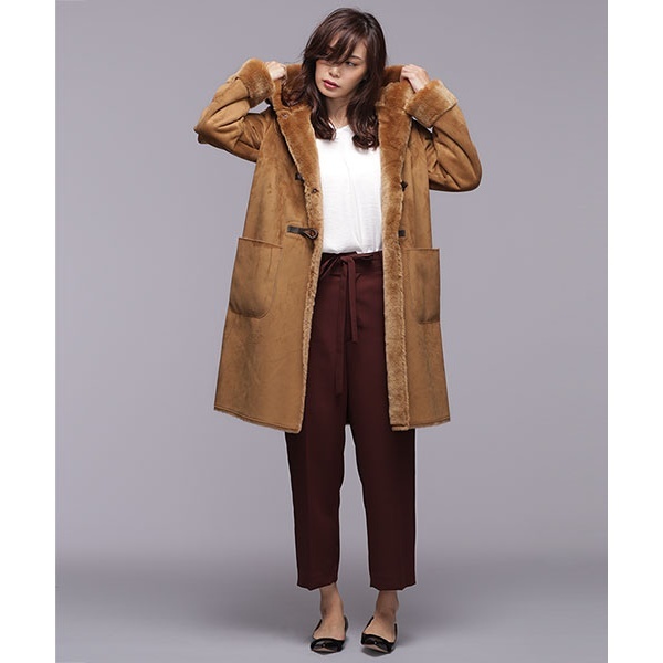 楽天市場】ﾌｪｲｸﾑｰﾄﾝﾀﾞｯﾌﾙｺｰﾄ／ナノ・ユニバース（レディース）（nano