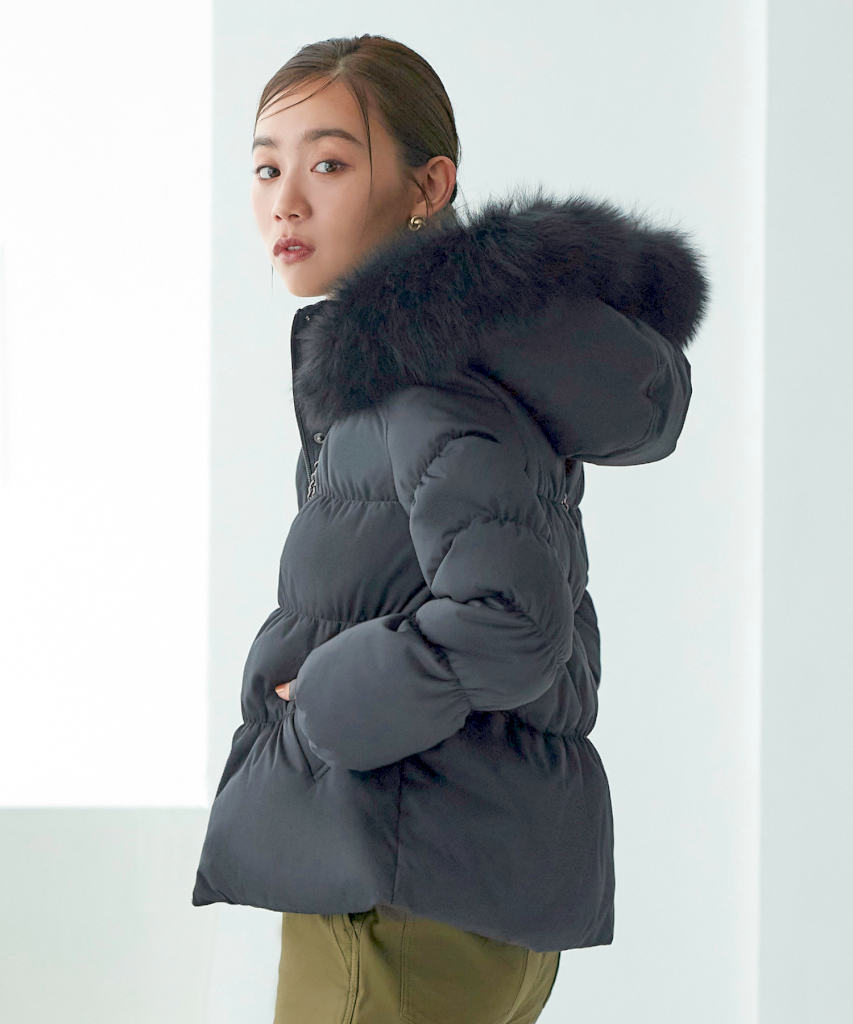 楽天市場】【S〜LL】フォックスファーシャーリングダウンジャケット