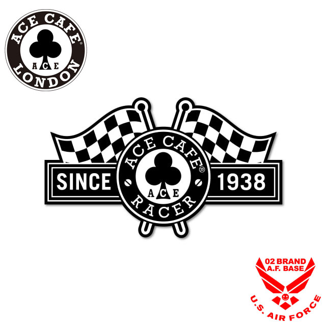 楽天市場】エースカフェロンドン デカール デカール Racer Flag