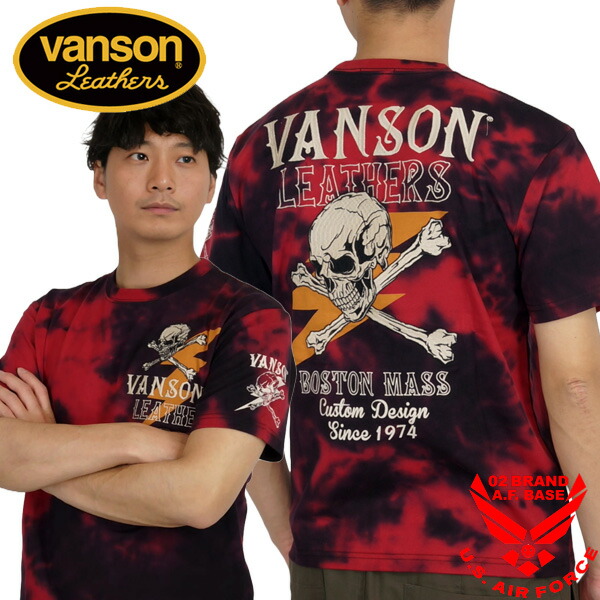 楽天市場】バンソン ライトニングクロスボーンスカル 刺繍 半袖Tシャツ