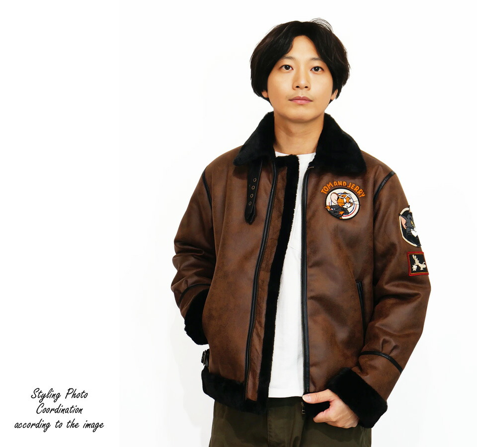 楽天市場】トムとジェリー サークルトムジェリ刺繍 裏ファー