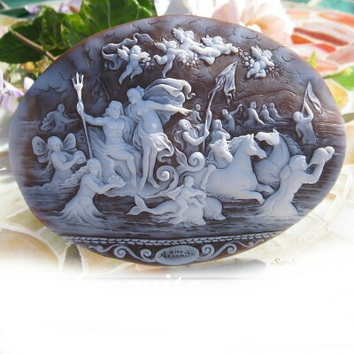 楽天市場】Ciro Accanito作 シェルカメオルース彫刻師範チロ・アッカ