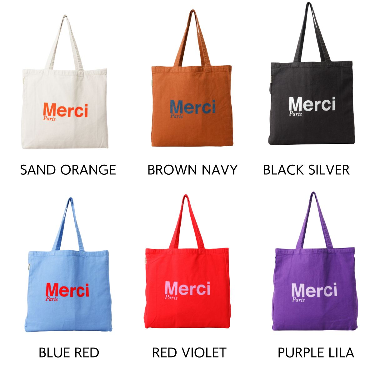 楽天市場】メルシー MERCI バッグ トートバッグ キャンバストート 大