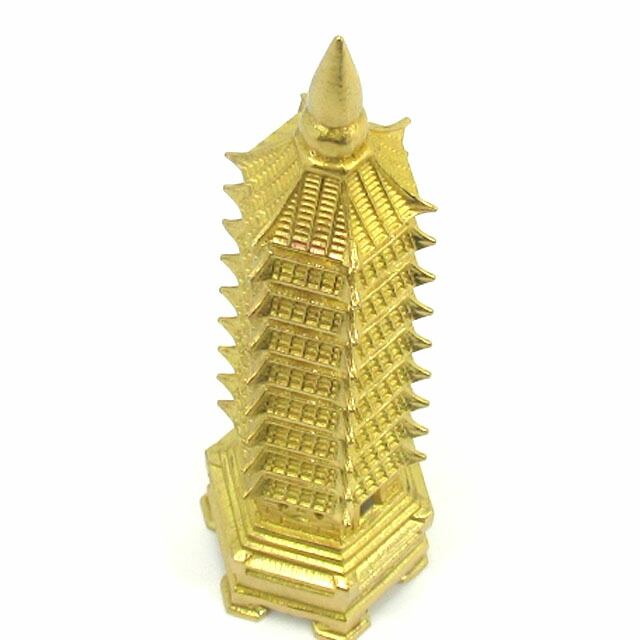 楽天市場】文昌塔 風水 置物 銅製 九層の文昌塔 高さ約18cm 縁起物