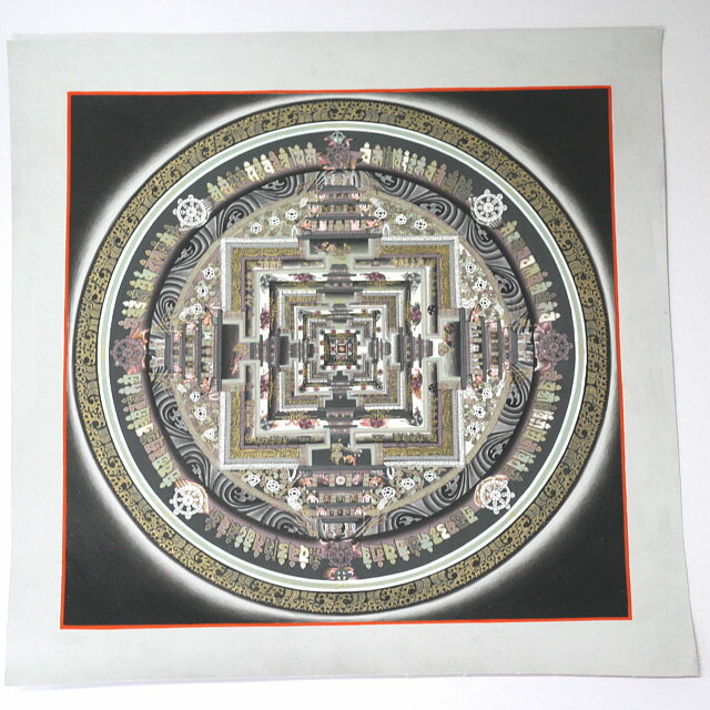 楽天市場】曼荼羅 タンカ チベット密教 曼荼羅の大きさは約46