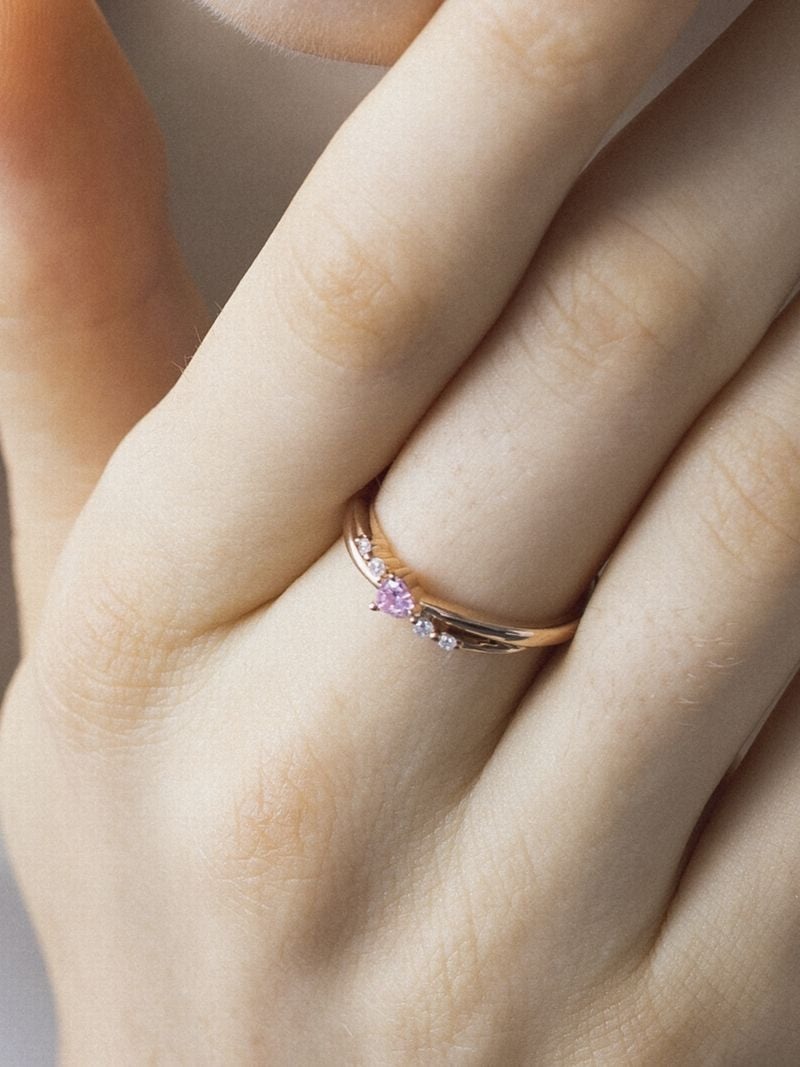 楽天市場】K10ピンクゴールド リング 4℃ ヨンドシー アクセサリー