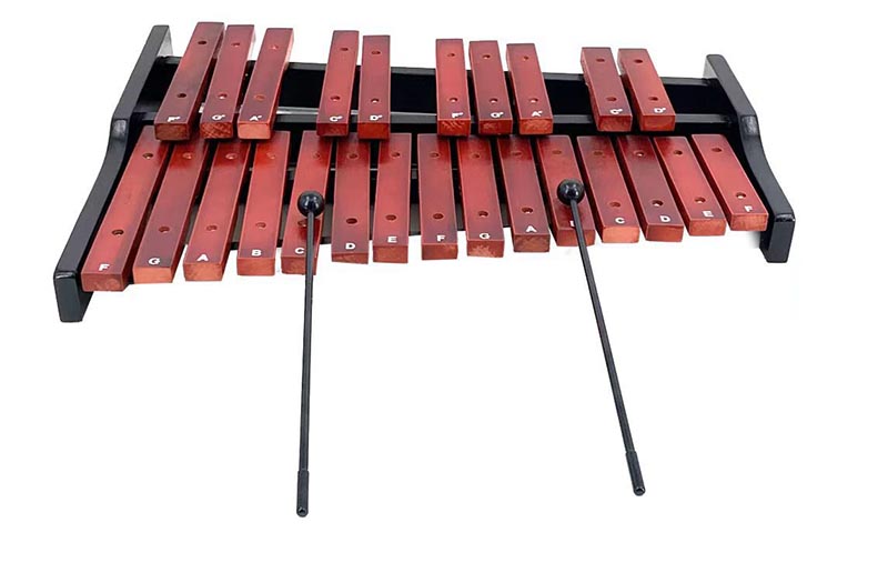 楽天市場】卓上木琴 25音 コンパクト木琴 グロッケンシュピール