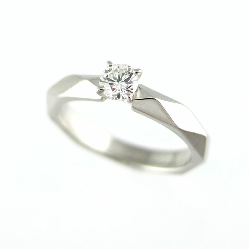 楽天市場】ブシュロン BOUCHERON ファセット ソリテール リング PT950