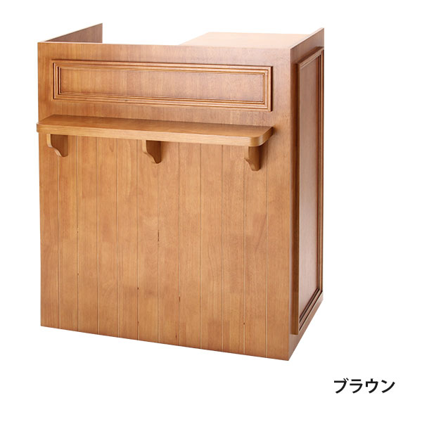 rin【美品】アンティーク調木製カウンター/ビューティーガレージ限定品
