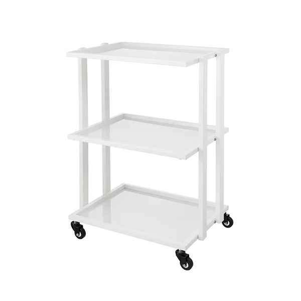 楽天市場】ワゴン キャスター付き 大型 強化ガラス棚 3段 幅58.5×奥行