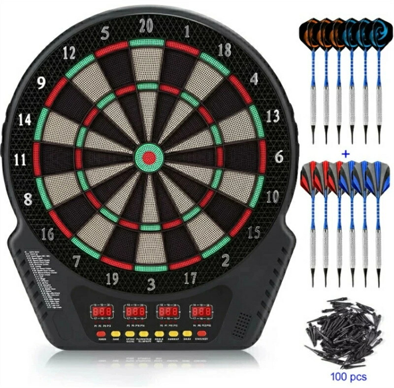 楽天市場】ダーツボード 電子 ソフトダーツ用 自動採点 4つのLED