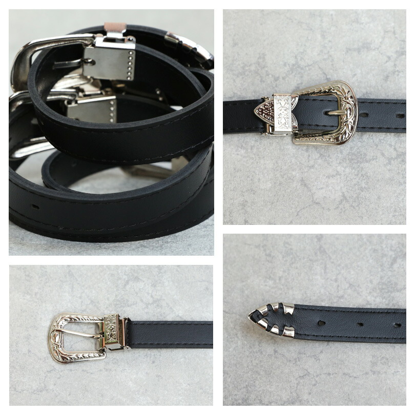 楽天市場】ベルト メンズ PUレザー全1色 新作 ベルト合皮 細ベルト 4