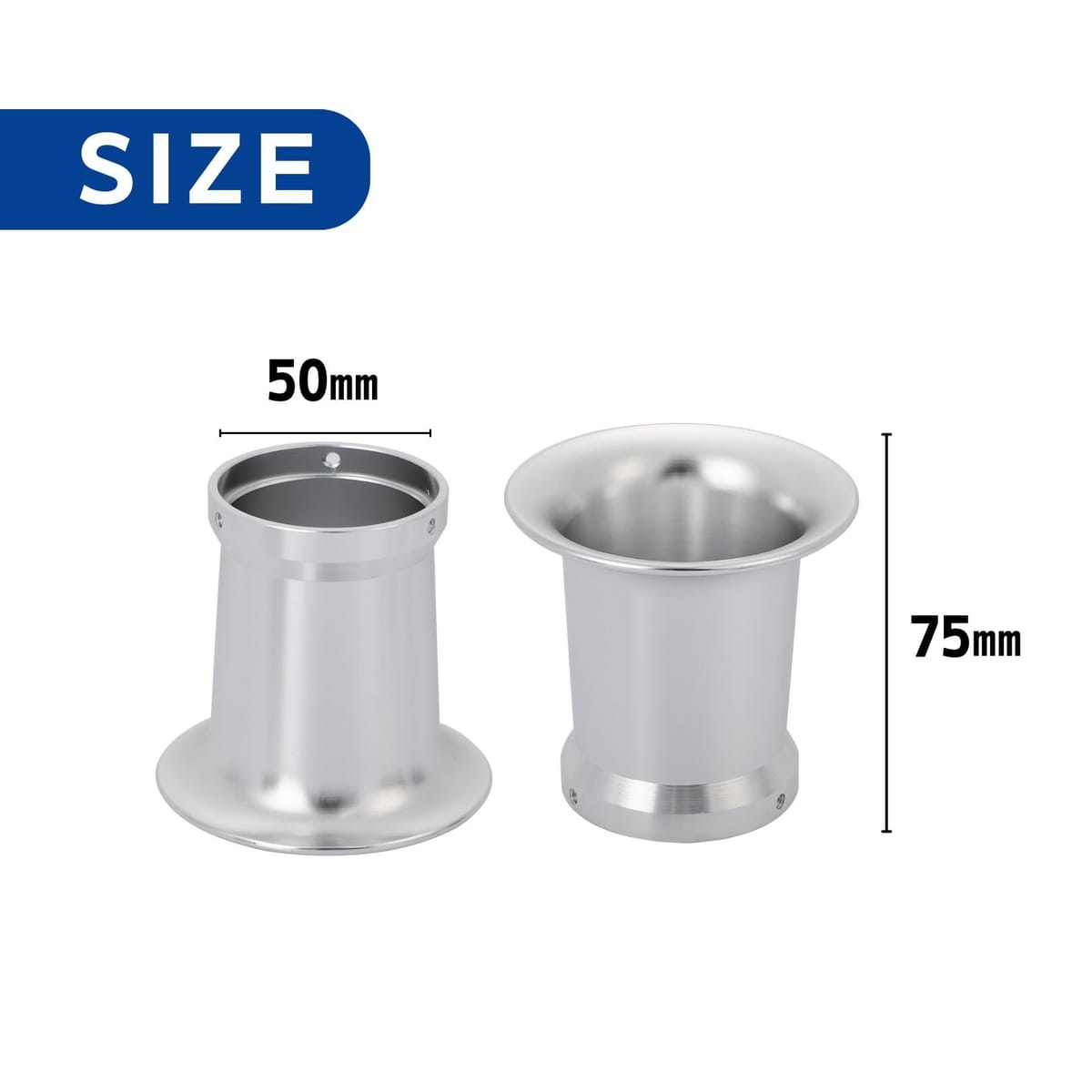 楽天市場】Partools エアーファンネル ロング 50mm×75mm アルミ