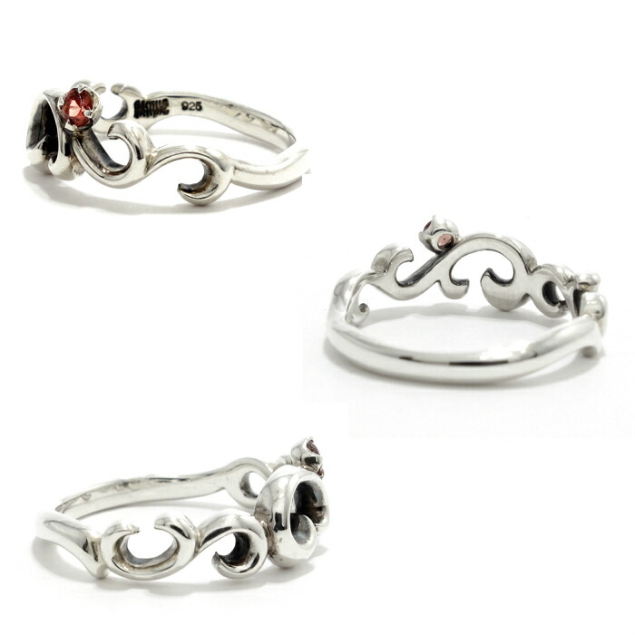 楽天市場】ピンキーリング 唐草 ガーネット 1号 3号 5号 7号 9号 11号
