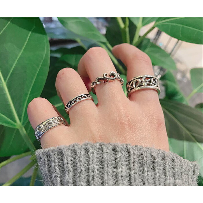 楽天市場】ピンキーリング 唐草 ガーネット 1号 3号 5号 7号 9号 11号