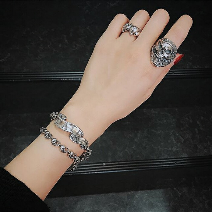 楽天市場】メンズ スカルブレスレット シルバー925 ブランド【Rat Race