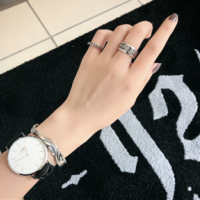 楽天市場】【CHROME HEARTS クロムハーツ】CH SCROLL LABEL RING SMALL