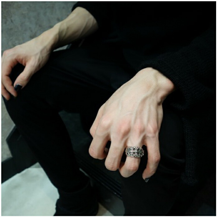 楽天市場】【CHROME HEARTS クロムハーツ】FLORAL CROSS RING