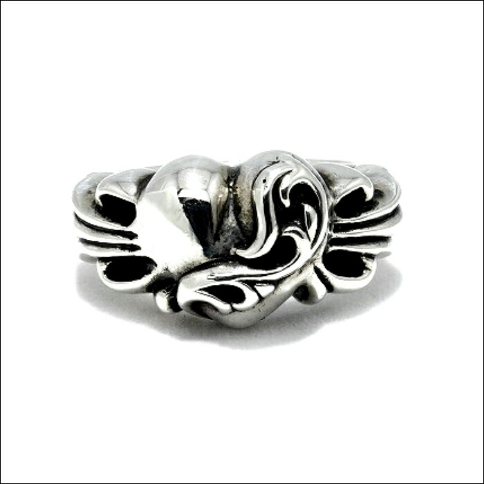 楽天市場】【CHROME HEARTS クロムハーツ】FLORAL CROSS HEART RING