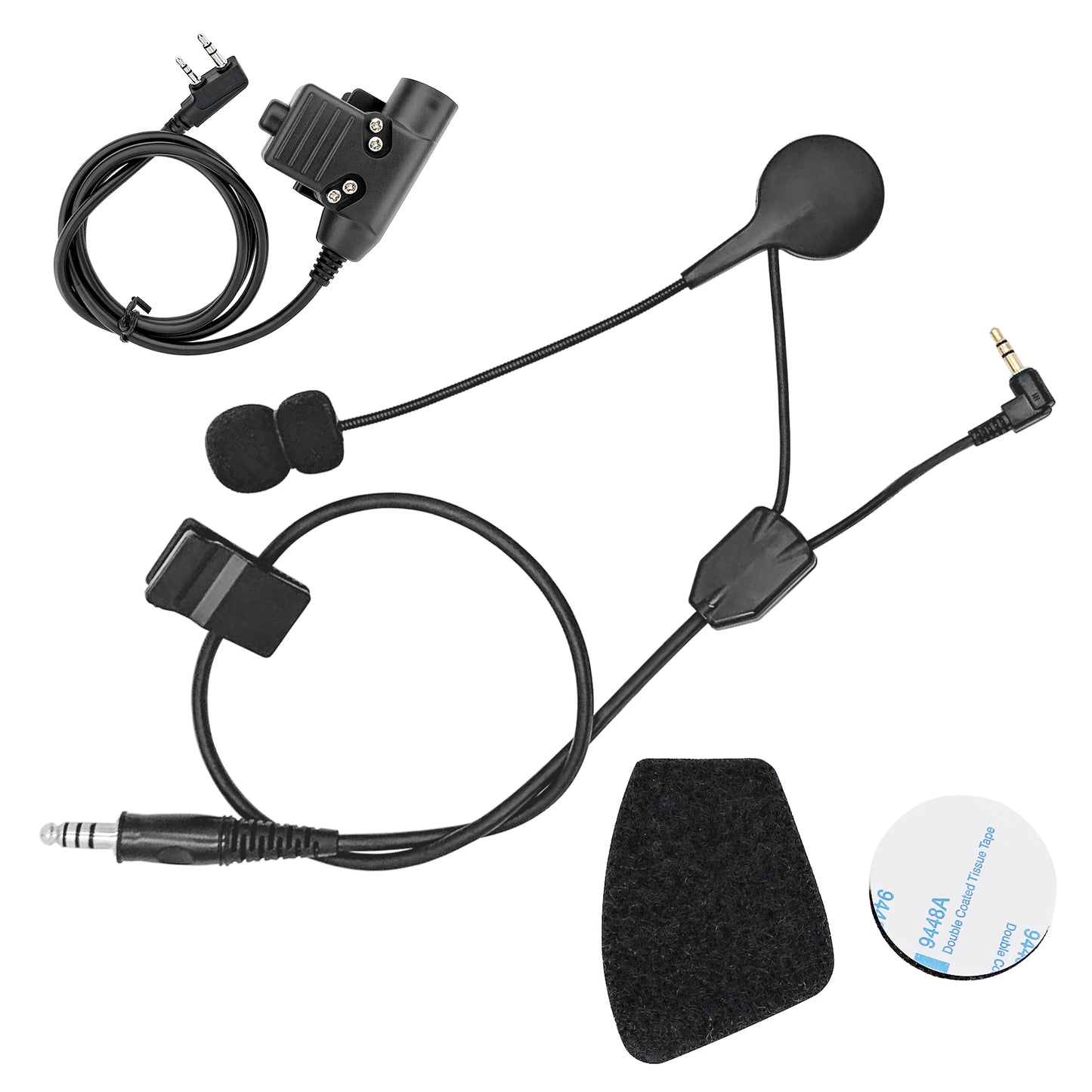 TAC-SKY Tactical Headset kit Y Cable with Microphone and U94 PTT