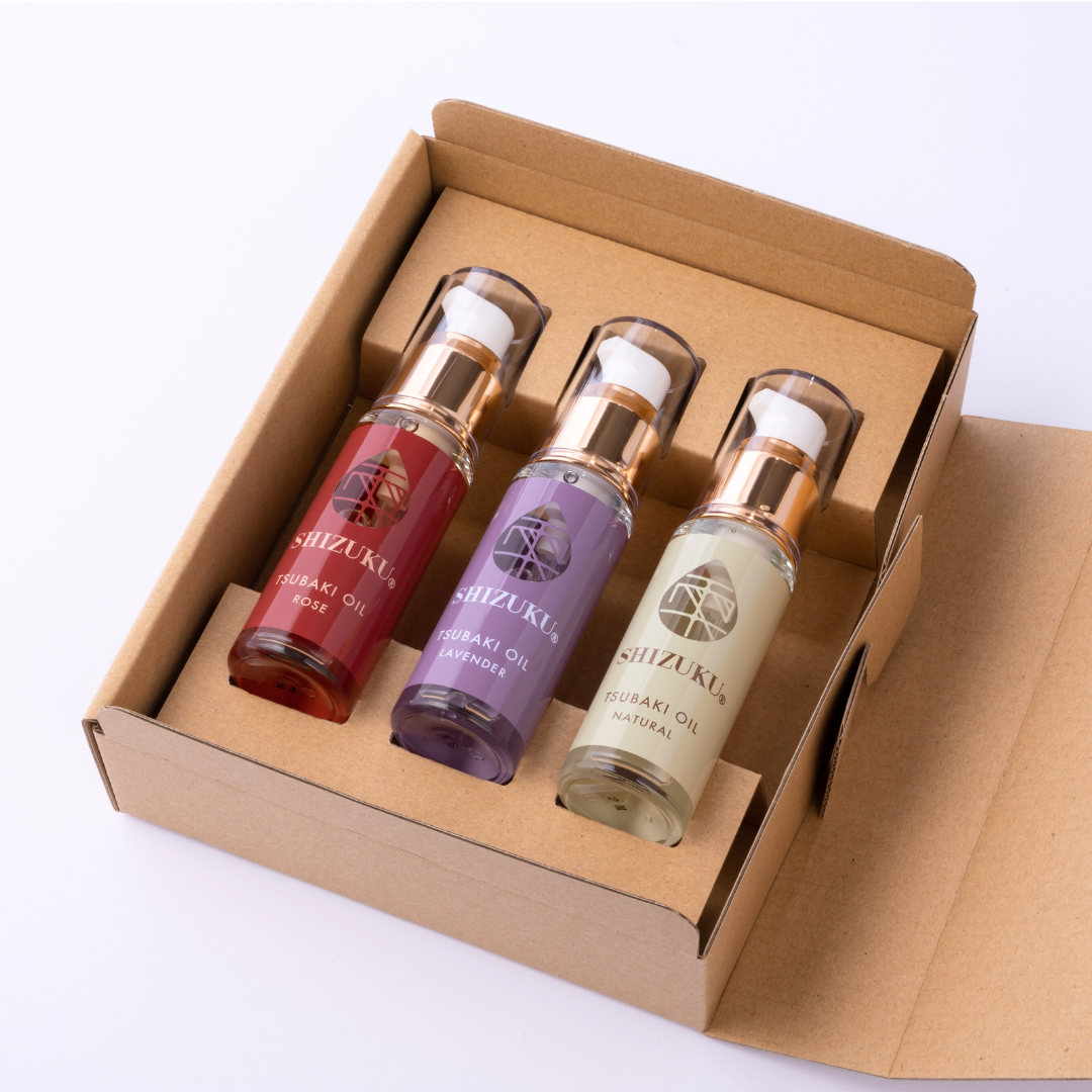 椿オイルの香り比べお試し3本セット[箱入] | 長崎県五島列島産 椿油