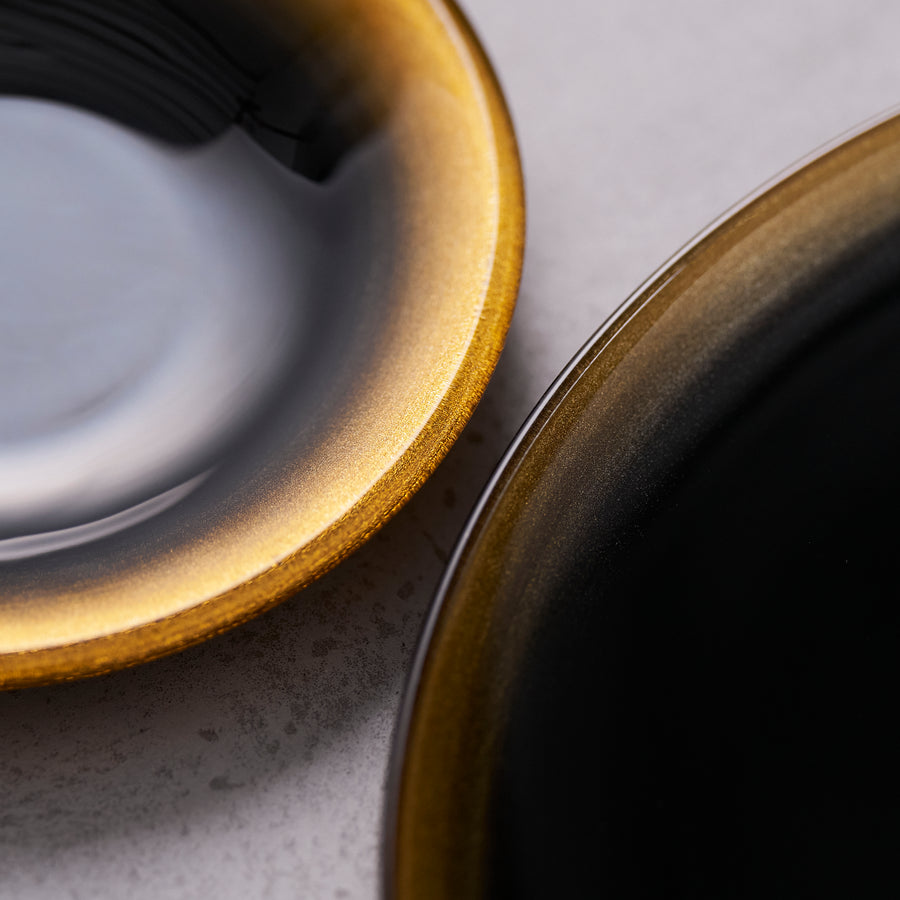 ガラス専門店｜丸嘉小坂漆器店｜Plate 月ノ輪 プレート L 黒金