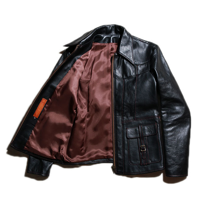 JELADO EASTWEST レザーJKT 「SMOKE」 キップレザー ( BLACK ) [5MB