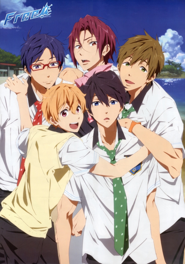 FREE!【七瀬遙,松岡凛,葉月渚,竜ヶ崎怜,橘真琴】 壁紙 | tsundora.com