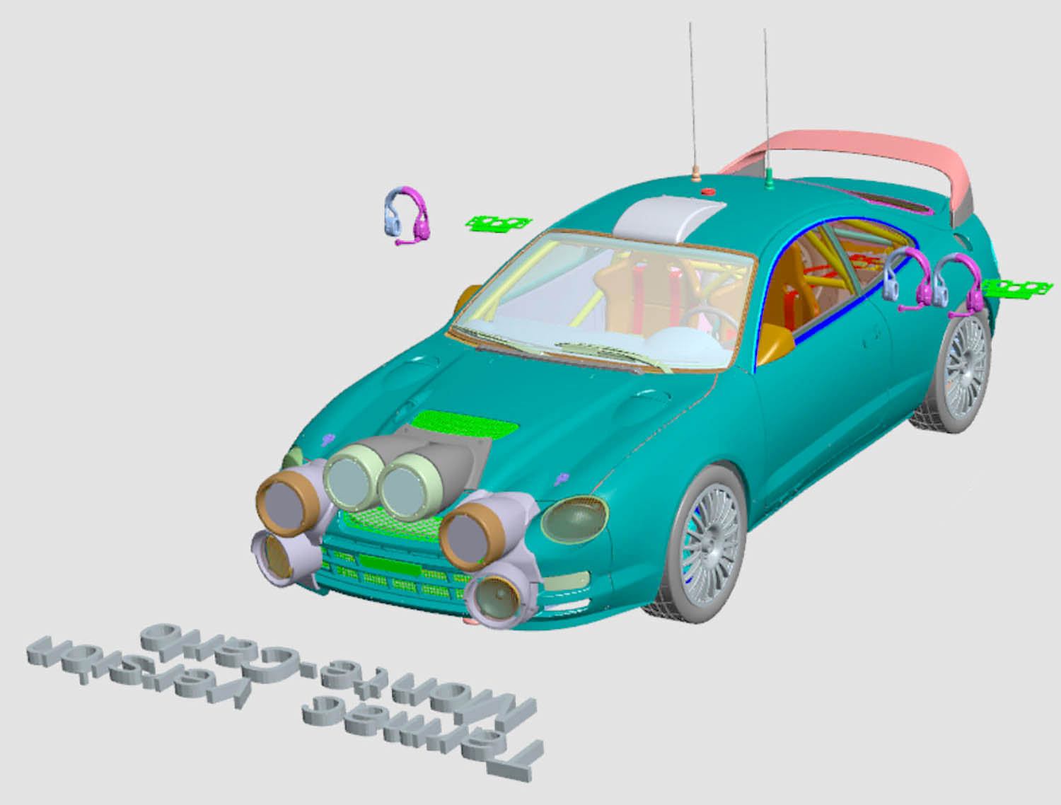 1/24 トヨタ セリカ GT-FOUR ST205 1995 モンテカルロ ラリー【DMK-003