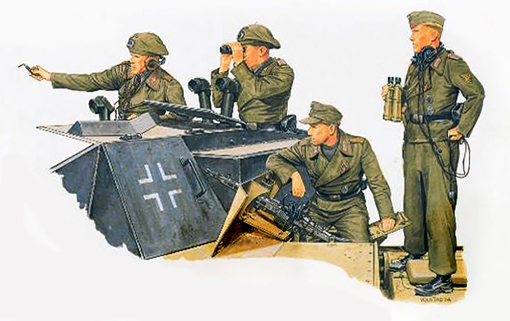 1/35 WW.II ドイツ軍 突撃砲クルー（フィギュア4体セット）【DR6029