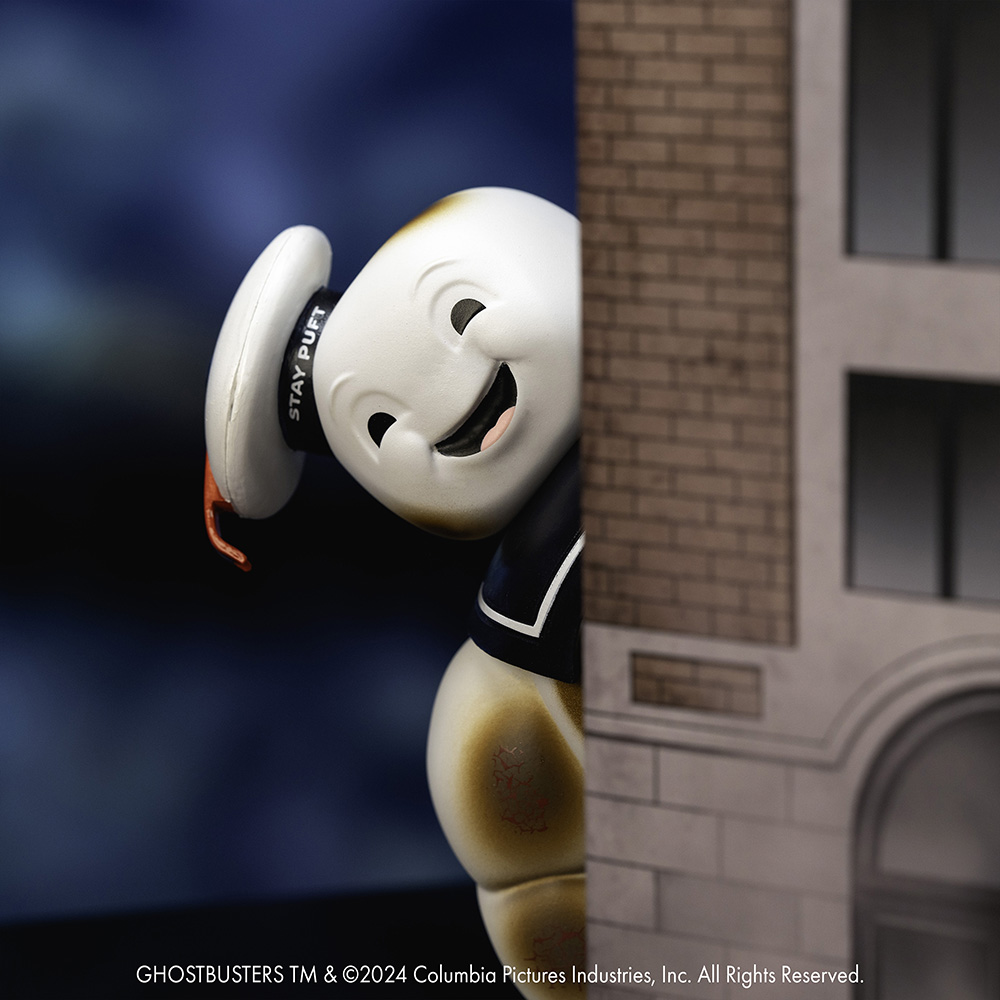 ゴーストバスターズ マシュマロマン＆ECTO-1メタルフィギュア ジオラマ